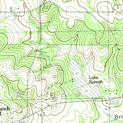 United States Geological Survey Church Hill, TX (1983, 24000-Scale) digital map