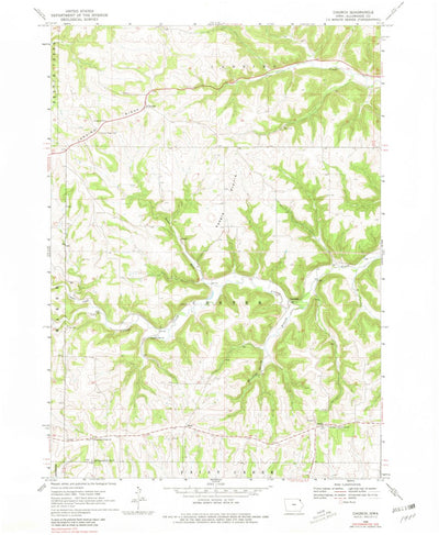 United States Geological Survey Church, IA (1968, 24000-Scale) digital map