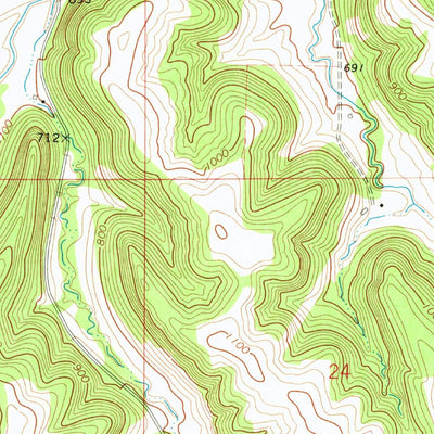 United States Geological Survey Church, IA (1968, 24000-Scale) digital map