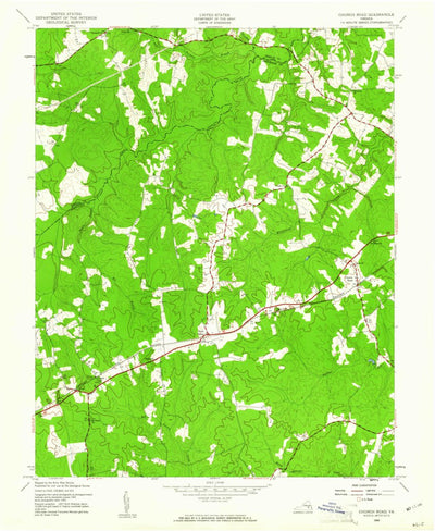 United States Geological Survey Church Road, VA (1943, 24000-Scale) digital map