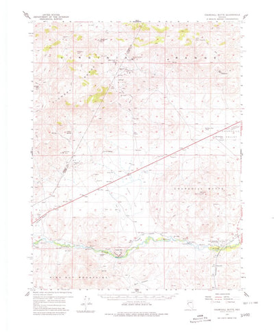 United States Geological Survey Churchill Butte, NV (1957, 62500-Scale) digital map