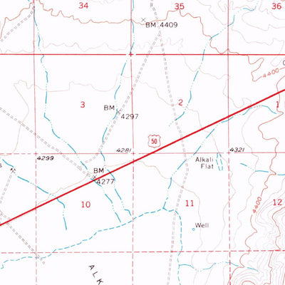 United States Geological Survey Churchill Butte, NV (1957, 62500-Scale) digital map