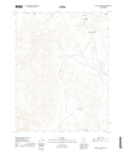 United States Geological Survey Churchill Canyon Well, NV (2021, 24000-Scale) digital map