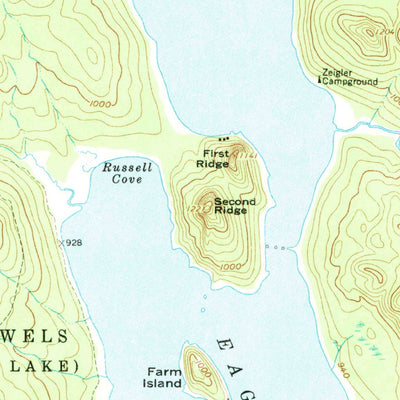 United States Geological Survey Churchill Lake, ME (1962, 62500-Scale) digital map