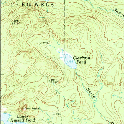 United States Geological Survey Churchill Lake, ME (1962, 62500-Scale) digital map