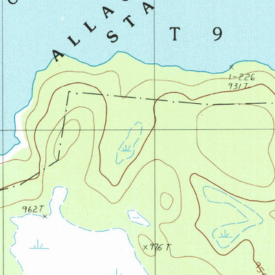 United States Geological Survey Churchill Lake, ME (1989, 24000-Scale) digital map