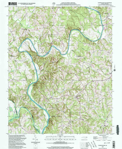 United States Geological Survey Churchland, NC (2000, 24000-Scale) digital map