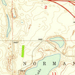 United States Geological Survey Churchs Ferry, ND (1957, 24000-Scale) digital map