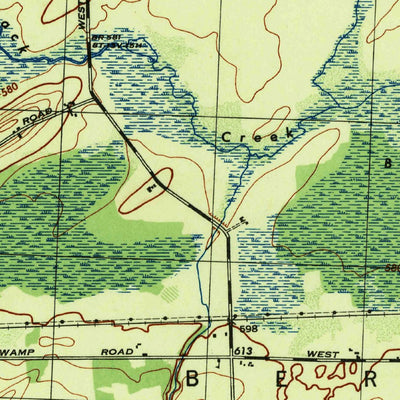 United States Geological Survey Churchville, NY (1944, 31680-Scale) digital map