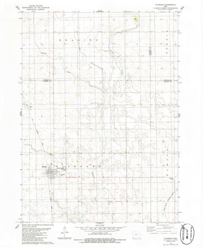 United States Geological Survey Churdan, IA (1985, 24000-Scale) digital map