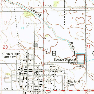 United States Geological Survey Churdan, IA (1985, 24000-Scale) digital map