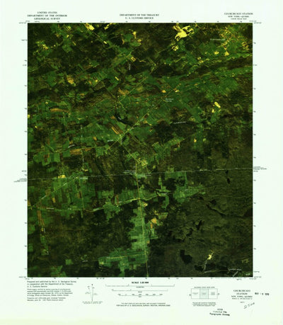 United States Geological Survey Churubusco Station, NY (1977, 25000-Scale) digital map