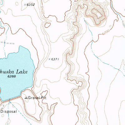 United States Geological Survey Chuska Lake, NM (1970, 24000-Scale) digital map