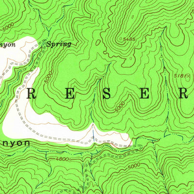 United States Geological Survey Cibecue Peak, AZ (1966, 24000-Scale) digital map