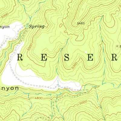 United States Geological Survey Cibecue Peak, AZ (1978, 24000-Scale) digital map