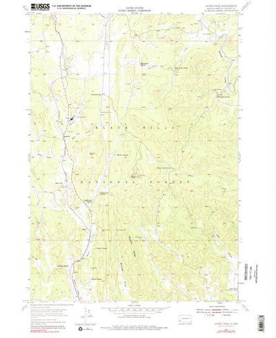 United States Geological Survey Cicero Peak, SD (1955, 24000-Scale) digital map