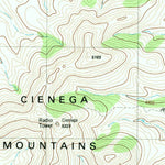 United States Geological Survey Cienega Mountains, TX (1983, 24000-Scale) digital map