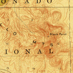 United States Geological Survey Cienega Springs, NM (1918, 62500-Scale) digital map