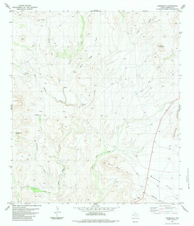 United States Geological Survey Cieneguita, TX (1983, 24000-Scale) digital map