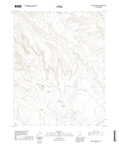 United States Geological Survey Cigarette Spring Cave, UT (2023, 24000-Scale) digital map