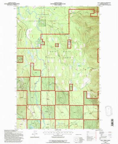 United States Geological Survey Cilly Creek, MT (1994, 24000-Scale) digital map