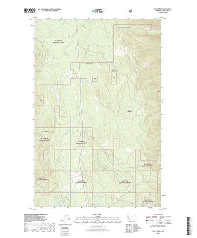 United States Geological Survey Cilly Creek, MT (2020, 24000-Scale) digital map