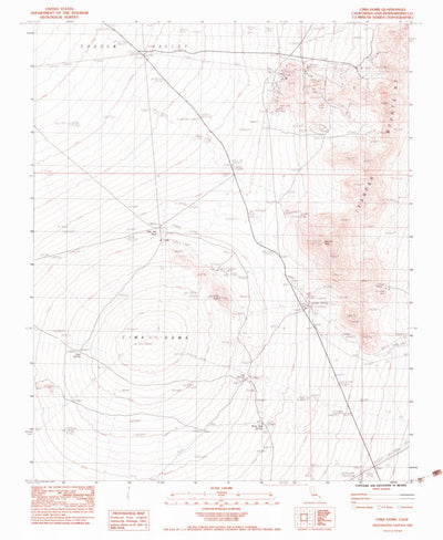 United States Geological Survey Cima Dome, CA (1983, 24000-Scale) digital map