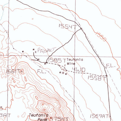 United States Geological Survey Cima Dome, CA (1983, 24000-Scale) digital map