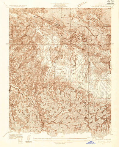 United States Geological Survey Cima Mesa, CA (1934, 24000-Scale) digital map