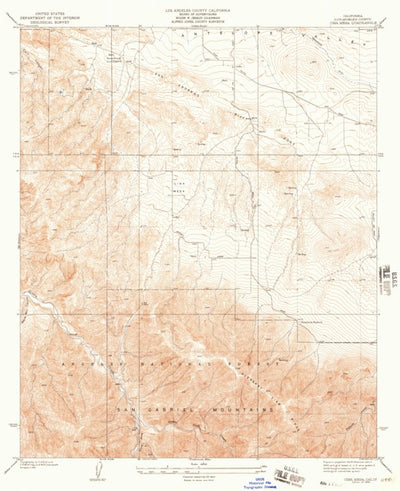 United States Geological Survey Cima Mesa, CA (1938, 24000-Scale) digital map