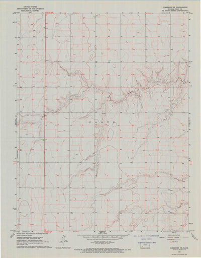 United States Geological Survey Cimarron NE, KS (1968, 24000-Scale) digital map