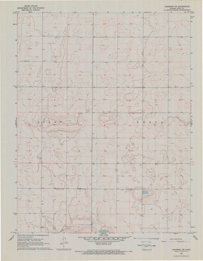 United States Geological Survey Cimarron NW, KS (1968, 24000-Scale) digital map