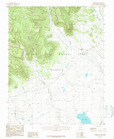 United States Geological Survey Cimarron SE, NM (1987, 24000-Scale) digital map
