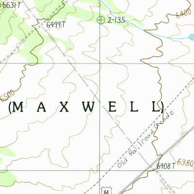 United States Geological Survey Cimarron SE, NM (1987, 24000-Scale) digital map