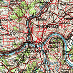 United States Geological Survey Cincinnati, OH-IN-KY (1953, 250000-Scale) digital map