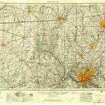 United States Geological Survey Cincinnati, OH-IN-KY (1957, 250000-Scale) digital map
