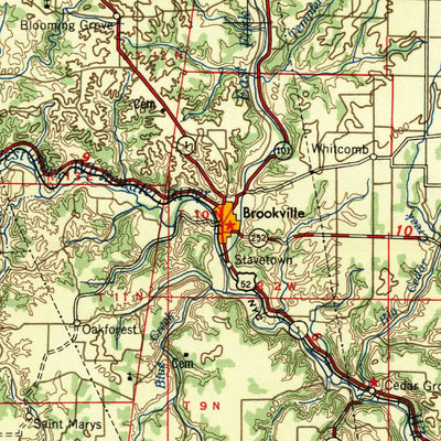 United States Geological Survey Cincinnati, OH-IN-KY (1957, 250000-Scale) digital map