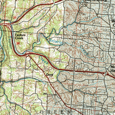 United States Geological Survey Cincinnati, OH-IN-KY (1986, 100000-Scale) digital map