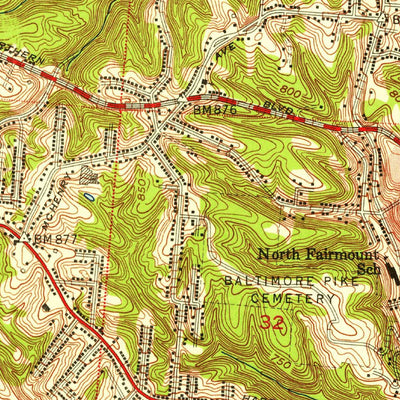 United States Geological Survey Cincinnati West, OH (1953, 24000-Scale) digital map