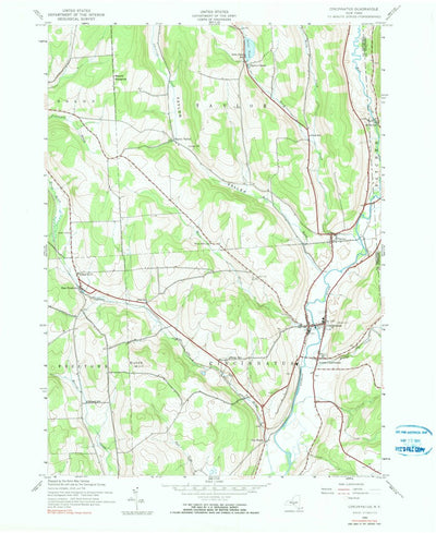 United States Geological Survey Cincinnatus, NY (1943, 24000-Scale) digital map