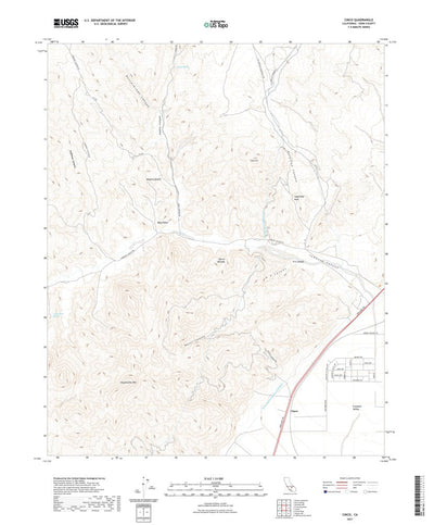 United States Geological Survey Cinco, CA (2021, 24000-Scale) digital map
