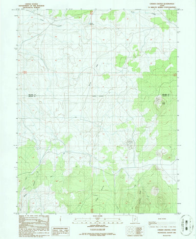 United States Geological Survey Cinder Crater, UT (1986, 24000-Scale) digital map