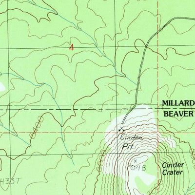 United States Geological Survey Cinder Crater, UT (1986, 24000-Scale) digital map