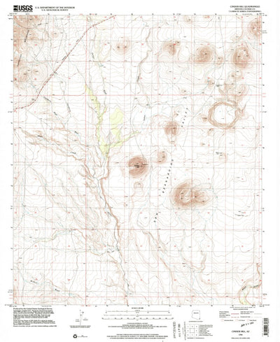 United States Geological Survey Cinder Hill, AZ (1996, 24000-Scale) digital map