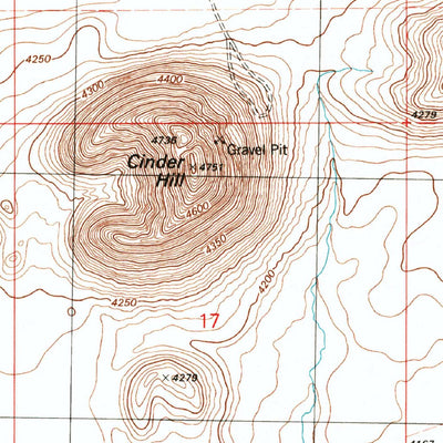 United States Geological Survey Cinder Hill, AZ (1996, 24000-Scale) digital map