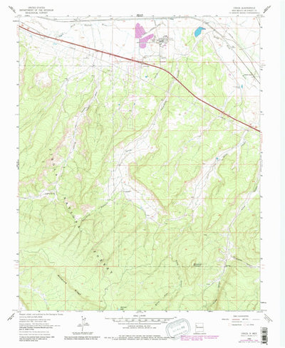 United States Geological Survey Ciniza, NM (1962, 24000-Scale) digital map