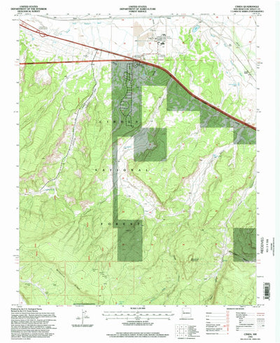 United States Geological Survey Ciniza, NM (1995, 24000-Scale) digital map