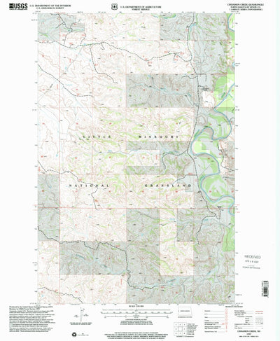 United States Geological Survey Cinnamon Creek, ND (1997, 24000-Scale) digital map