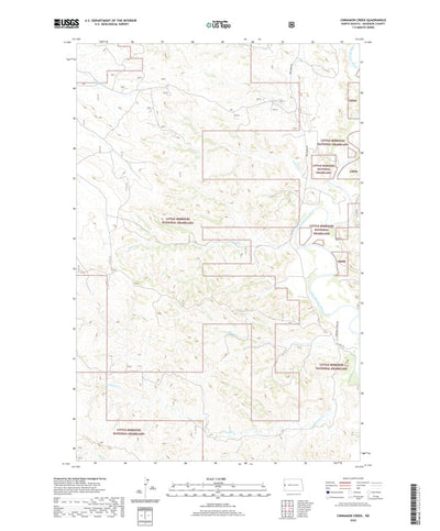 United States Geological Survey Cinnamon Creek, ND (2020, 24000-Scale) digital map