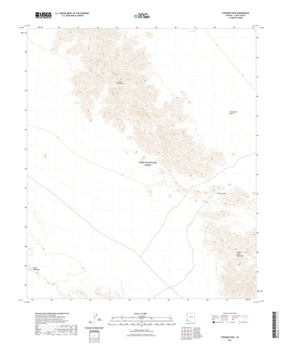 United States Geological Survey Cipriano Pass, AZ (2021, 24000-Scale) digital map
